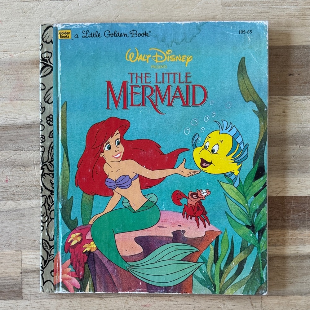 Vintage 1996 Walt Disney Little Golden Book 105-85 The Little Mermaid